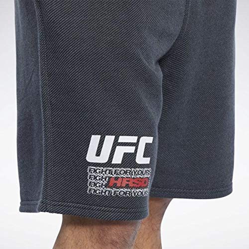 Reebok UFC FG Fight Week Short Pantalón Corto, Hombre, Negro, S