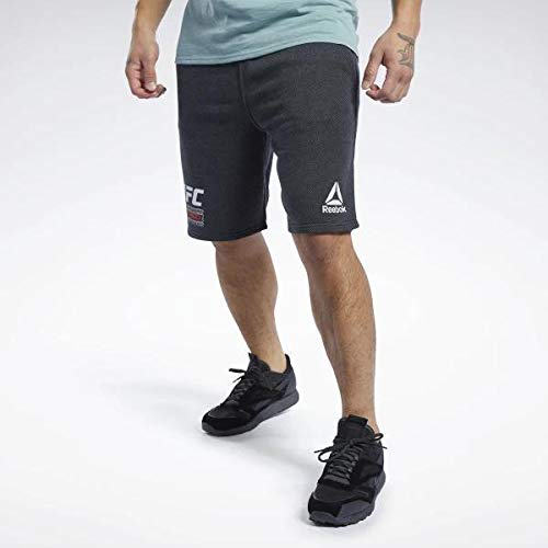 Reebok UFC FG Fight Week Short Pantalón Corto, Hombre, Negro, S