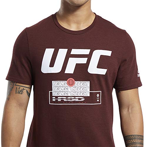 Reebok UFC FG Fight Week tee Camiseta, Hombre, brnsie, M