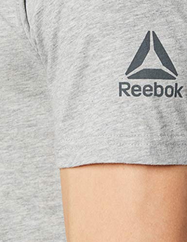 Reebok UFC FG Logo tee Camiseta, Hombre, brgrin, S