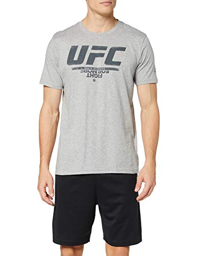 Reebok UFC FG Logo tee Camiseta, Hombre, brgrin, S
