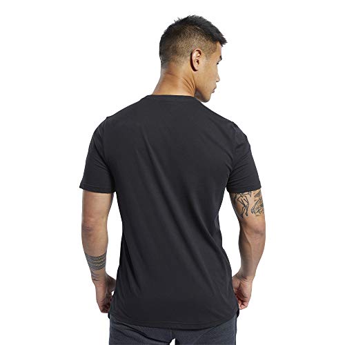 Reebok UFC FG Logo tee Camiseta, Hombre, Negro, M