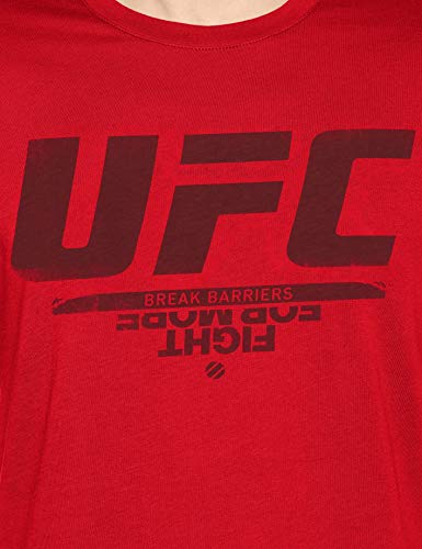 Reebok UFC FG Logo tee Camiseta, Hombre, prired, L