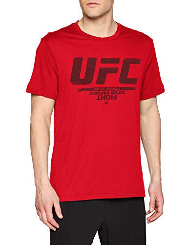 Reebok UFC FG Logo tee Camiseta, Hombre, prired, L