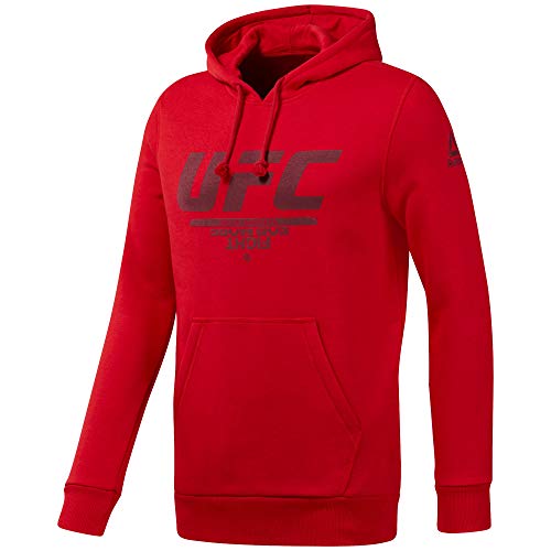 Reebok UFC FG Pullover Hoodie Sudadera, Hombre, prired, 2XL