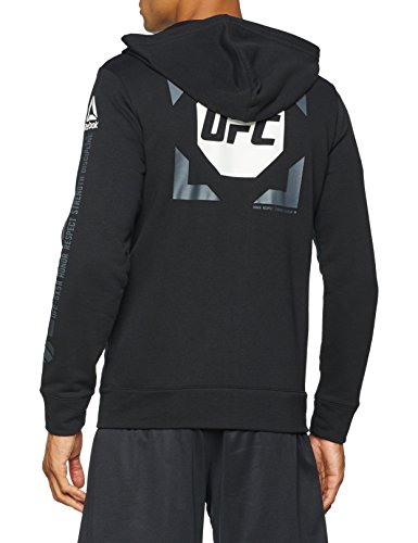 Reebok UFC FG Zip Hoodie Chaqueta, Hombre, Negro (Negro), XL