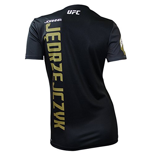 Reebok UFC FK Jjz Jersey Camiseta térmica, Mujer, Negro (Negro/Gravel), S