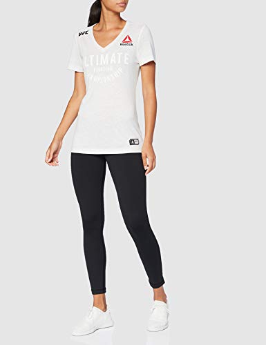 Reebok UFC FK Ultimate Jersey Camiseta, Mujer, Chalk, XS