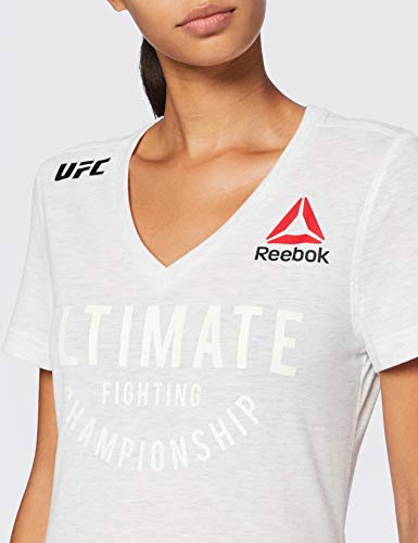 Reebok UFC FK Ultimate Jersey Camiseta, Mujer, Chalk, XS