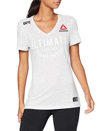 Reebok UFC FK Ultimate Jersey Camiseta, Mujer, Chalk, XS