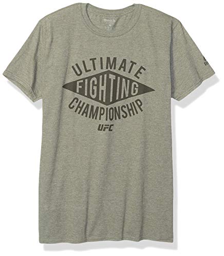 Reebok UFC Ultimate Fighting Champ - Camiseta de Manga Corta para Hombre, Hombre, CMH69-Gre, Ultimate Fighting Champ, Verde, Large