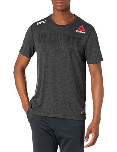 Reebok UFC Walkout - Camiseta de Manga Corta para Hombre, UFC, Walkout Jersey Franquicia, Hombre, Color Negro, tamaño Large