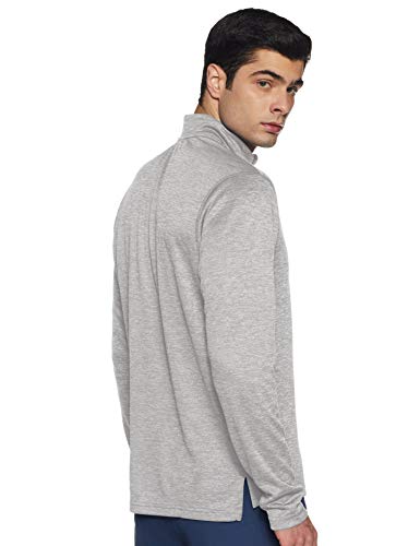 Reebok Us Double Knit 1/4 Zip Chaqueta, Hombre, Gris (brgrin), L