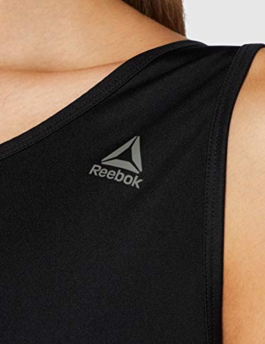 Reebok Us Perform Mesh Tank Camiseta, Mujer, Negro, S