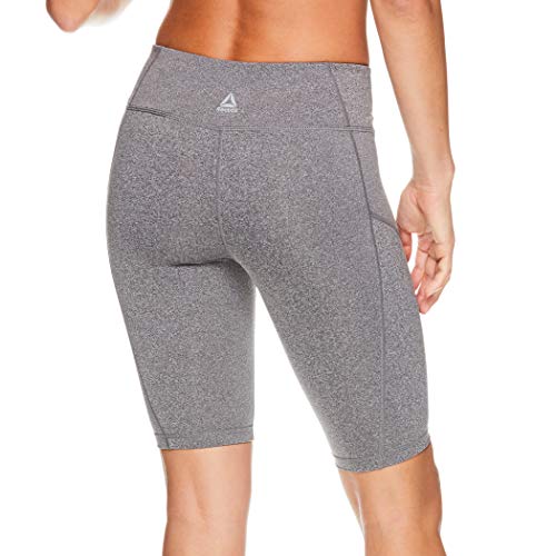 Reebok Women's Compression Running Shorts - High Waisted Performance Workout Short