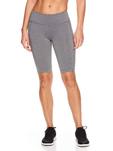 Reebok Women's Compression Running Shorts - High Waisted Performance Workout Short