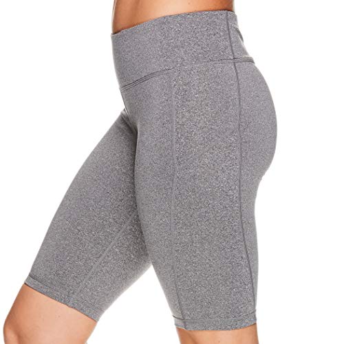 Reebok Women's Compression Running Shorts - High Waisted Performance Workout Short