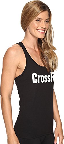 Reebok Women's CrossFit Forging Elite Fitness Tank Top Black Tank Top