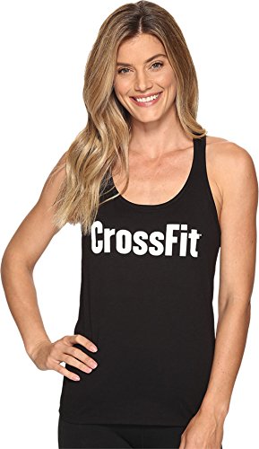 Reebok Women's CrossFit Forging Elite Fitness Tank Top Black Tank Top