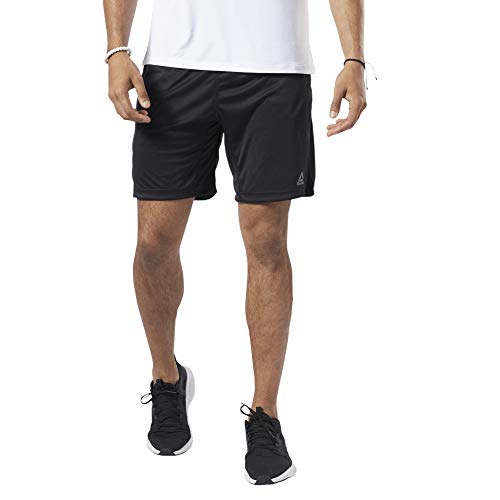 Reebok Wor Comm Knit Short Pantalón Corto, Hombre, Negro, M