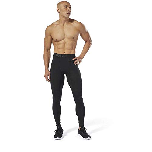 Reebok Wor Compr Tight Bl Mallas, Hombre, Negro, S