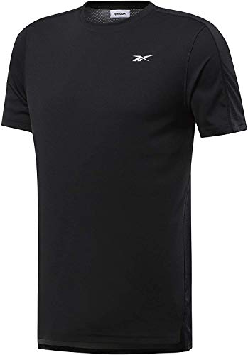 Reebok Wor SS Tech tee Camiseta, Hombre, Negro, S