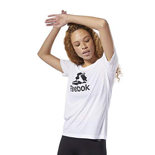 Reebok Wor Supremium 2.0 tee Bl Camiseta, Mujer, Blanco, XS