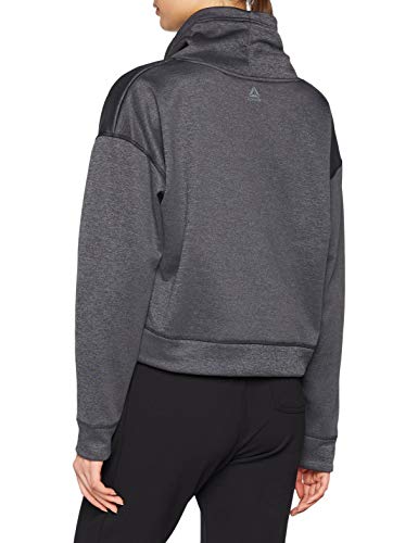 Reebok Wor Thermowarm Mel Sudadera, Mujer, Negro, S