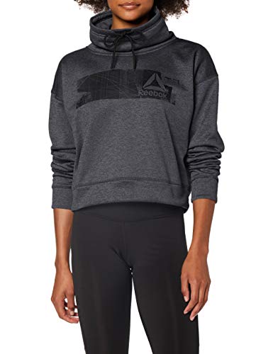 Reebok Wor Thermowarm Mel Sudadera, Mujer, Negro, S