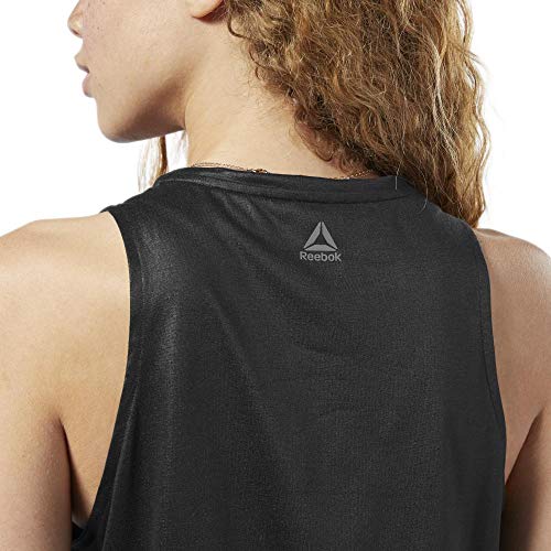 Reebok Y Graphic Tank Camiseta Sin Mangas, Mujer, Black, XS