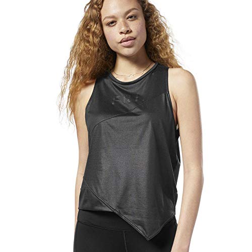 Reebok Y Graphic Tank Camiseta Sin Mangas, Mujer, Black, XS