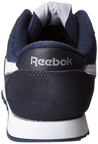 Reebok - Zapatillas clásicas de nailon para mujer, Azul (Equipo clásico azul marino/platino.), 38.5 EU