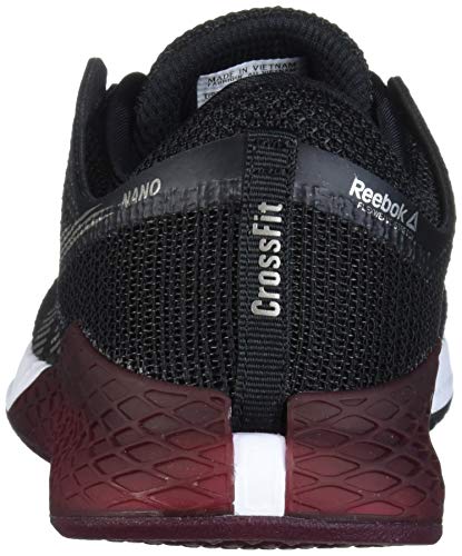 Reebok - Zapatillas de CrossFit Nano 9 para mujer, Negro (Negro/Blanco/Plateado), 35 EU