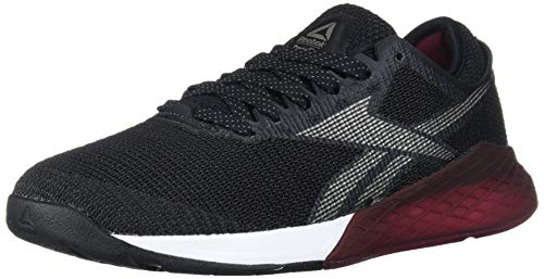 Reebok - Zapatillas de CrossFit Nano 9 para mujer, Negro (Negro/Blanco/Plateado), 35 EU