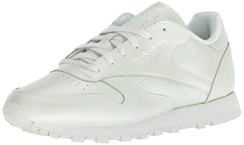 Reebok - Zapatillas de piel clásicas para mujer, Gris (Ópalo medio.), 38 EU