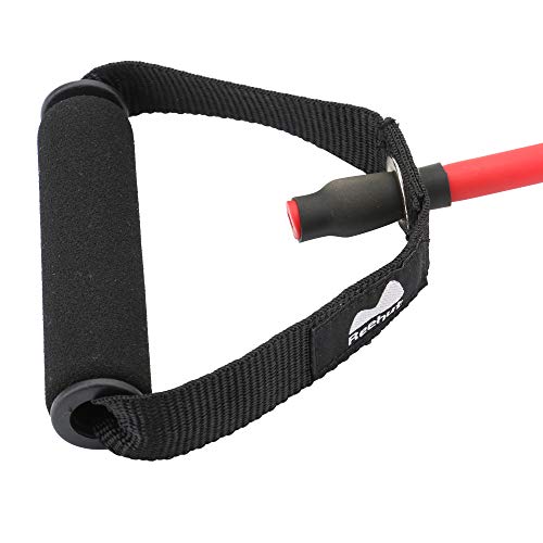 REEHUT Bandas Elásticas de Entrenamiento, Bandas de Resistencia para Fitness Cable de Ejercicio de Entrenamiento para Tonificación Muscular, Equipo de Ejercicio de Estiramientos para Yoga - Rojo