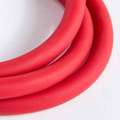 REEHUT Bandas Elásticas de Entrenamiento, Bandas de Resistencia para Fitness Cable de Ejercicio de Entrenamiento para Tonificación Muscular, Equipo de Ejercicio de Estiramientos para Yoga - Rojo