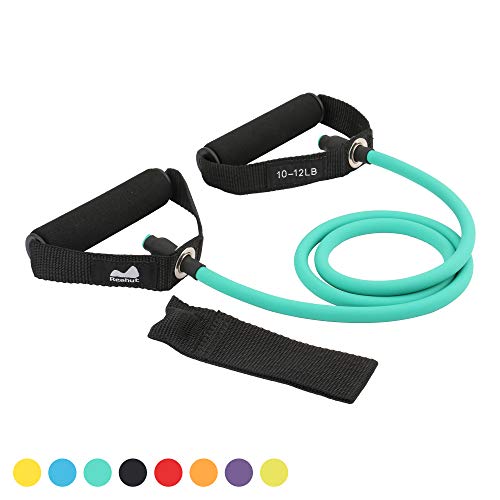 REEHUT Bandas Elásticas de Entrenamiento, Bandas de Resistencia para Fitness Cable de Ejercicio de Entrenamiento para Tonificación Muscular, Equipo de Ejercicio de Estiramientos para Yoga, Verde