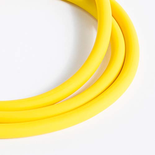 REEHUT Bandas Elásticas de Entrenamiento, Bandas de Resistencia para Fitness Cable de Ejercicio de Entrenamiento para Tonificación Muscular, Equipo de Ejercicio de Estiramientos para Yoga - Amarillo