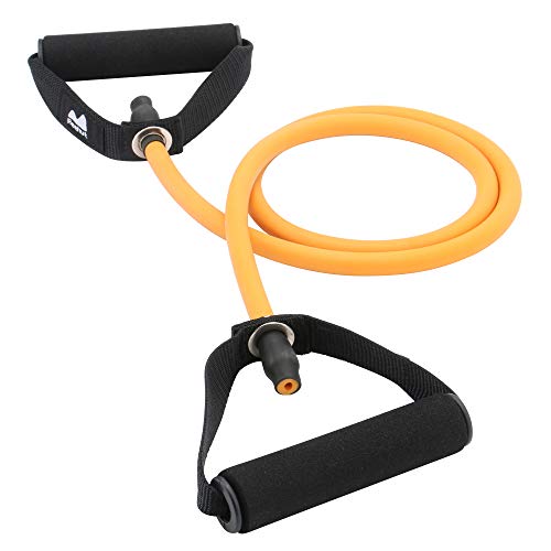 REEHUT Bandas Elásticas de Entrenamiento, Bandas de Resistencia para Fitness Cable de Ejercicio de Entrenamiento para Tonificación Muscular, Equipo de Ejercicio de Estiramientos para Yoga - Naranja