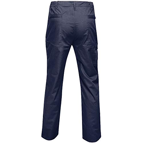 Regatta Professional Original Action Water Repellent Multi Zip Pocket Trousers Pantalones, Hombre, Azul Marino, Size: 44"