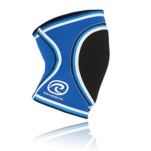 Rehband PRN Original Knee Pads Junior Rodilleras Infantiles (1 par), Azul y Negro, Large