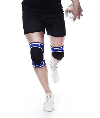 Rehband - Rodillera de Balonmano para Hombre Azul Azul Talla:Medium