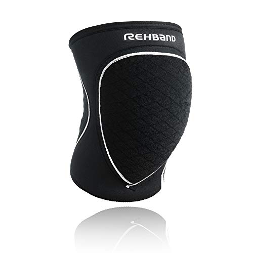 Rehband - Rodilleras para niños, Infantil, Color Negro, tamaño Small