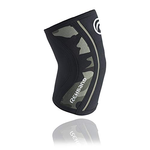 Rehband RX codera de Talla 5 mm, Camo/Colour Negro, M, 102331-3