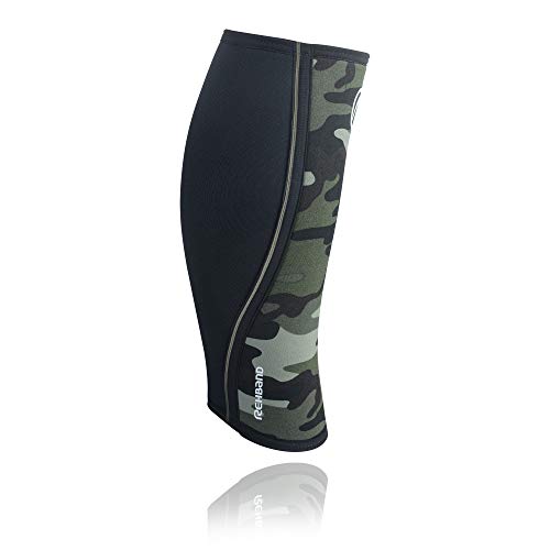 Rehband RX de Pantorrilla Vendaje 5 mm, Camo/Negro, XL, 106317-5