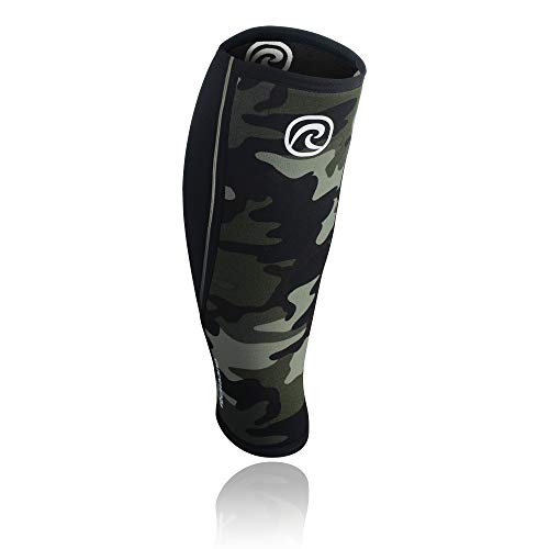 Rehband RX de Pantorrilla Vendaje 5 mm, Camo/Negro, XL, 106317-5