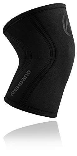 Rehband RX Knee Sleeve - Rodillera (7 mm, talla M), color negro