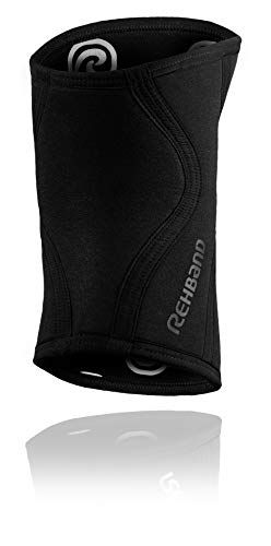 Rehband RX Knee Sleeve - Rodillera (7 mm, talla M), color negro