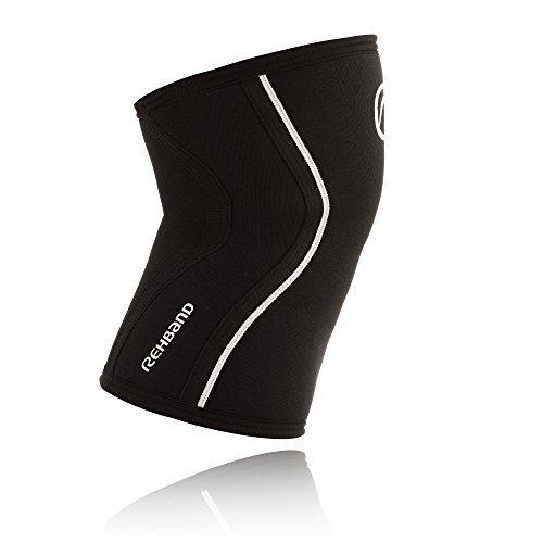 Rehband RX – Rodillera Deportiva (3 mm, Negro, S, 105206 – 02 – 2